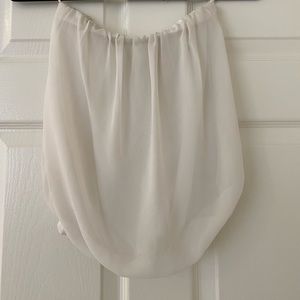 Chiffon Strapless Tube Top